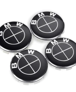 Καπάκια Ζάντας BMW TOTAL BLACK 68mm 4τμχ