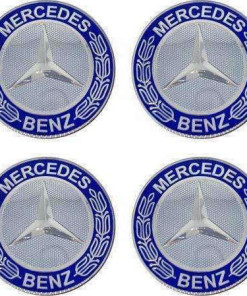 Καπάκια Ζάντας Mercedes Benz Μπλε ανοιχτό 4τμχ