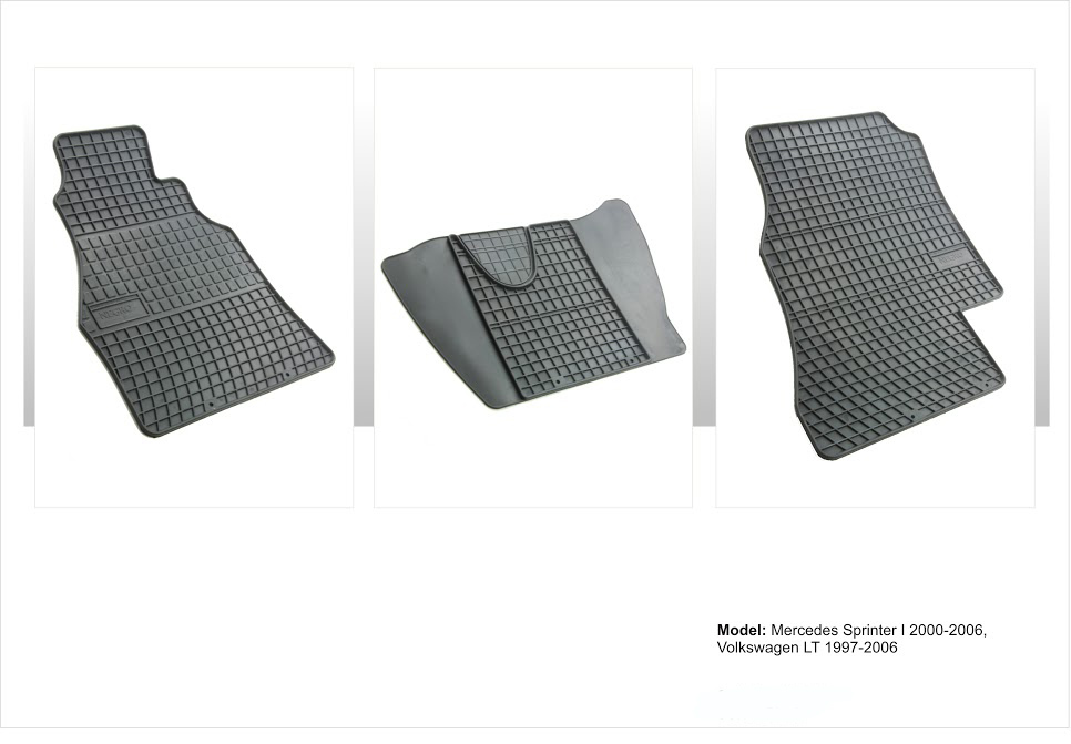 original-10170 Λαστιχένια πατάκια MERCEDES Sprinter (1996-2006) / VW LT (2000-2006) - 3τμχ. - Image 1