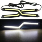 Universal led φώτα  COB 18CM 12W - μαύρο κελυφος - 2τμχ. - Image 2