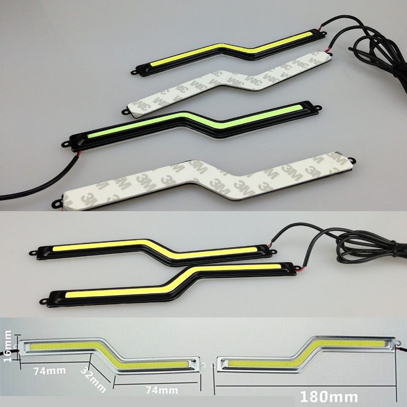 original-14642 Universal led φώτα COB 18CM 12W - μαύρο κελυφος - 2τμχ. - Image 1