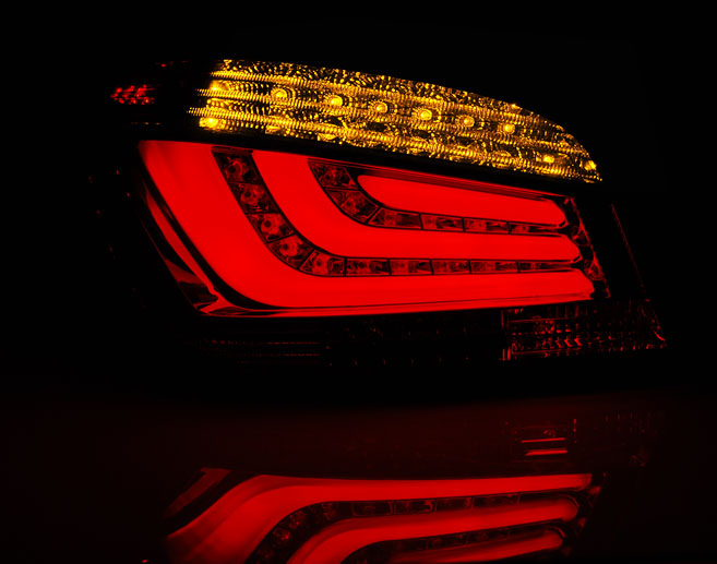 original-15177 Πίσω φανάρια led lightbar design για BMW E60 (2003-2007) - φιμέ φλας - σετ 2τμχ. - Image 1
