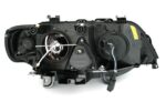Φανάρια εμπρός BMW X5 με εργοστασιακά xenon (1999-2003) angel eyes - μαύρα , με λάμπες (Η7) - σετ 2τμχ. - Image 2