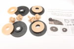 Λαστιχένια πατάκια VOLVO S60 / S80 / V70 / XC70 (2000-2007) - τύπου σκαφάκι - μπεζ - 4τμχ., Rezaw Plast