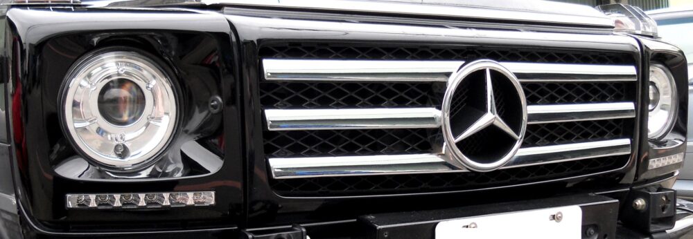 Φώτα ημέρας Mercedes W461 / W463 G-CLASS (1989-2010) - ασημένια σετ 2τμχ.