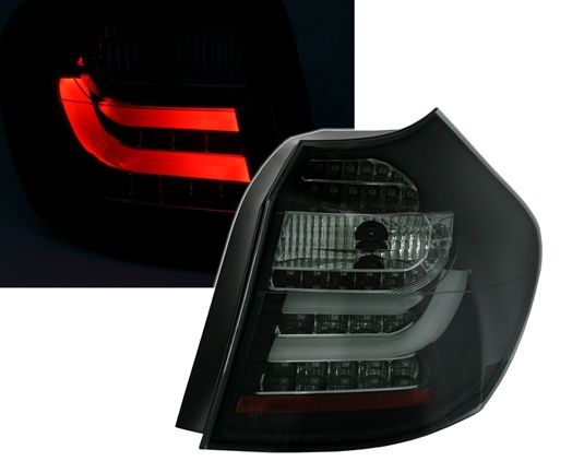 original-21568 Πίσω φανάρια led με οδηγούς φωτός για BMW E87 (2004-207) -μαύρα - σετ 2τμχ. - Image 1