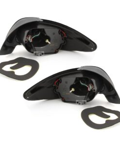 Πίσω φανάρια led Peugeot 206 - μαύρα - σετ 2τμχ.