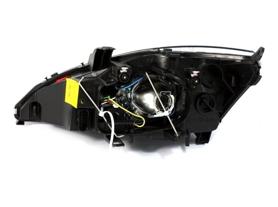 original-21975 Φανάρια εμπρός Ford Focus (2001-2004) angel eyes - μαύρα , χωρίς λάμπες (Η7) - σετ 2τμχ. - Image 1