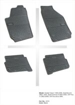 Λαστιχένια πατάκια VW Polo (2002-2008) / SEAT Cordoba, Ibiza (2002-2008) / SKODA Fabia (1999-2008) - 4τμχ. - Image 3