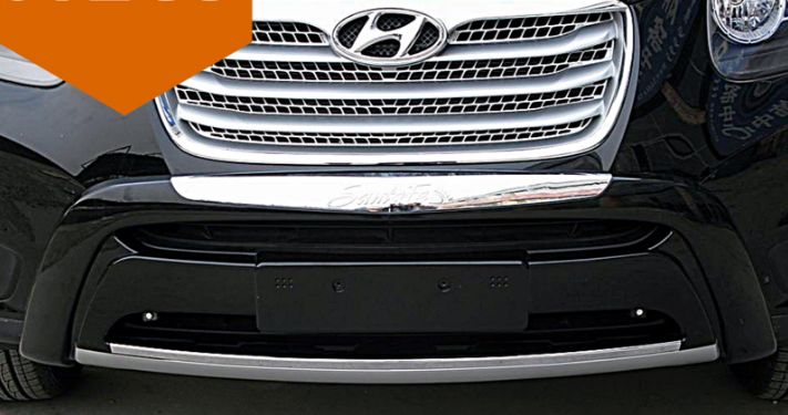 original-24806 Bull - bar Hyundai Santa Fe (2010-2012) - μαύρα - σετ εμπρός και πίσω - Image 1