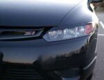 Φρυδάκια φαναριών Honda Civic (2006+) - 2 πορτο - μαύρα