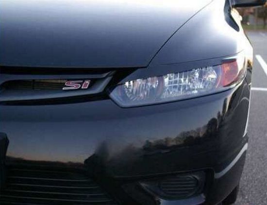 original-27187 Φρυδάκια φαναριών Honda Civic (2006+) - 2 πορτο - μαύρα - Image 1