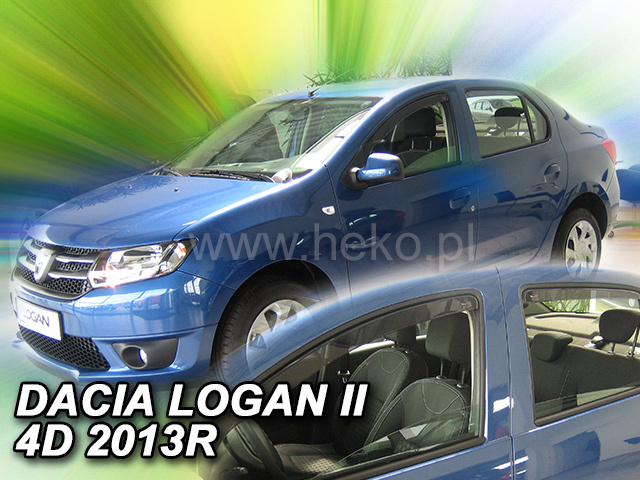 original-28152 Ανεμοθραύστες Dacia Logan II (2013-2020) sedan - 4 τμχ. εμπρός και πίσω, Heko - Image 1