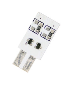 Led λάμπα τύπου Τ10 με 4 SMD led από τη μία πλευρά - 1τμχ.