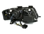 Φανάρια εμπρός Audi A6 με φώτα ημέρας (1997-2001) / Allroad 1999-2005 - μαύρα , με λάμπες (Η1) - σετ 2τμχ.