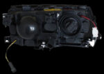 Φανάρια εμπρός BMW E46 sedan (2001-2005) angel eyes - μαύρα , χωρίς λάμπες (Η7) - σετ 2τμχ.