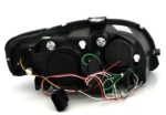 Φανάρια εμπρός Audi A4 B7 (2004-2008) led Lightbar Design - μαύρα , με λάμπες (H7/Η1) - σετ 2τμχ. - Image 2