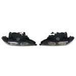Φανάρια εμπρός BMW E39 (1995-2003) angel eyes - μαύρα , με λάμπες (Η7) - σετ 2τμχ. - Image 5