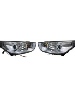 Φανάρια εμπρός Hyundai Tucson IX35 (2010-2013) angel eyes - chrome , με λάμπες (Η1) - σετ 2τμχ.