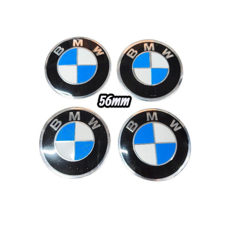 Αυτοκόλλητα αλουμινίου ζαντών BMW άσπρο μπλε 56mm Αυτοκόλλητα αλουμινίου ζαντών BMW άσπρο μπλε 56mm