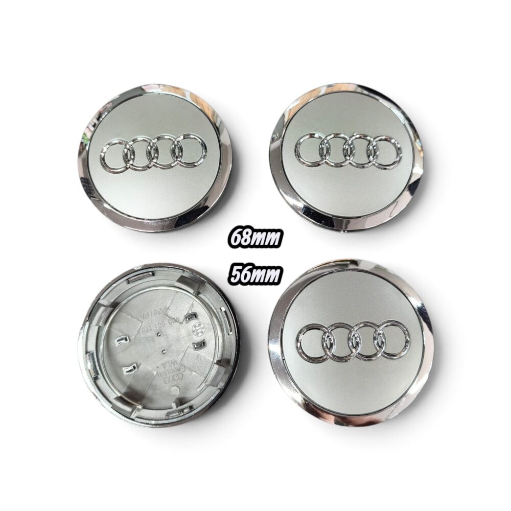 Καπάκια ζαντών Audi ανθρακί χρωμίου