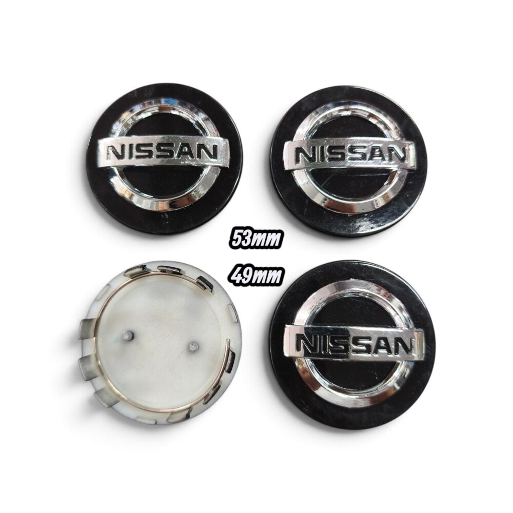 Καπάκια ζαντών Nissan μαύρο χρωμίου