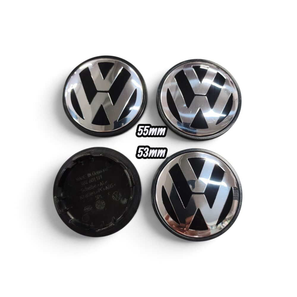 Καπάκια ζαντών VW μαύρο χρωμίου