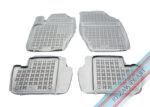 Λαστιχένια πατάκια CITROEN C4 I (2004-2010) / C4 II (2010-2017) / PEUGEOT 307 (2001-2007) - τύπου σκαφάκι - 4τμχ. -γκρι, Rezaw Plast