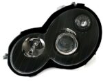 Φανάρια εμπρός Mercedes C-CLASS W203 (2000-2003) - sport coupe , μαύρα , χωρίς λάμπες (Η7) - σετ 2τμχ.