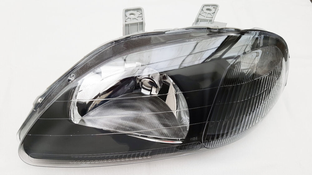 Φανάρια εμπρός Honda Civic (1996-1998) - μαύρα JDM , χωρίς λάμπες (Η4) - σετ 2 τμχ.