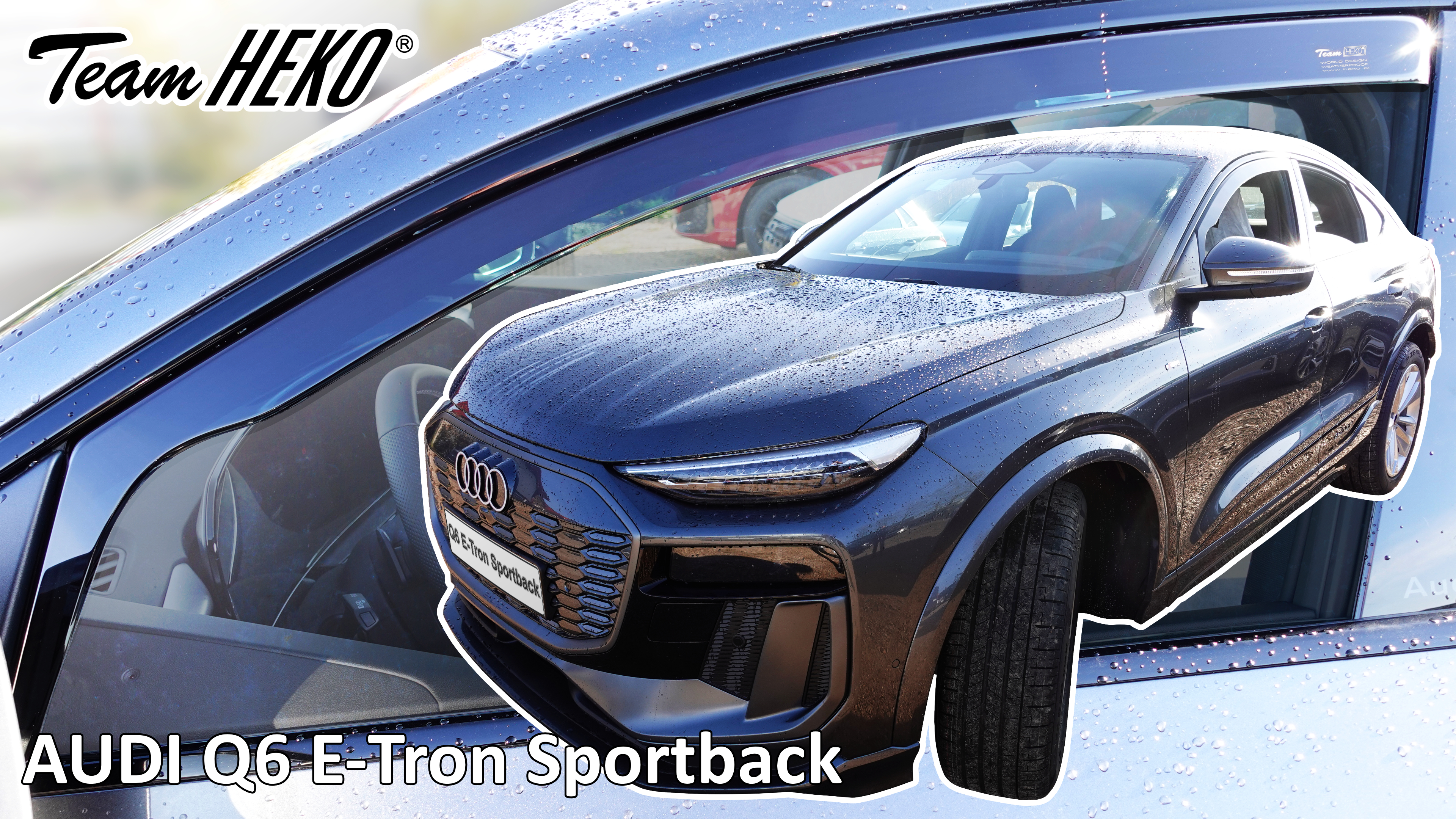 Przód 1 Ανεμοθραύστες Audi Q6 E-Tron Sportback (2024+) - 2τμχ. εμπρός, Heko - Image 1