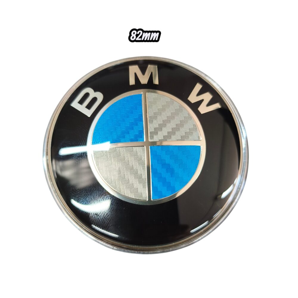 Σήμα καπό BMW 82mm Blue Carbon