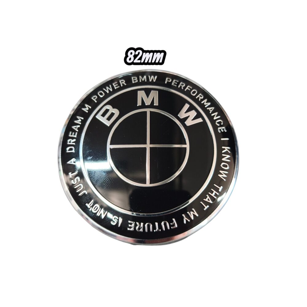 Σήμα καπό BMW M Performance 82mm 50th Year Anniversary Black