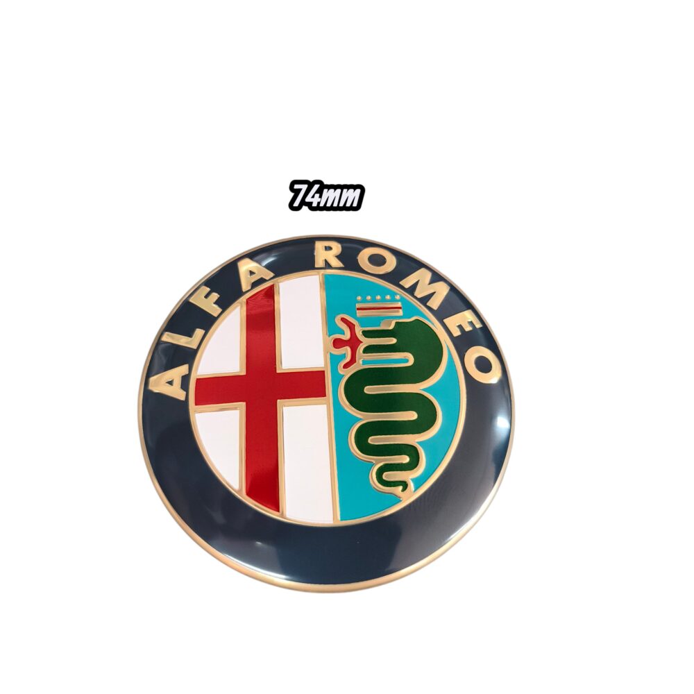 Σήμα καπό – πόρτ μπαγκάζ Alfa Romeo σκούρο πράσινο 74mm