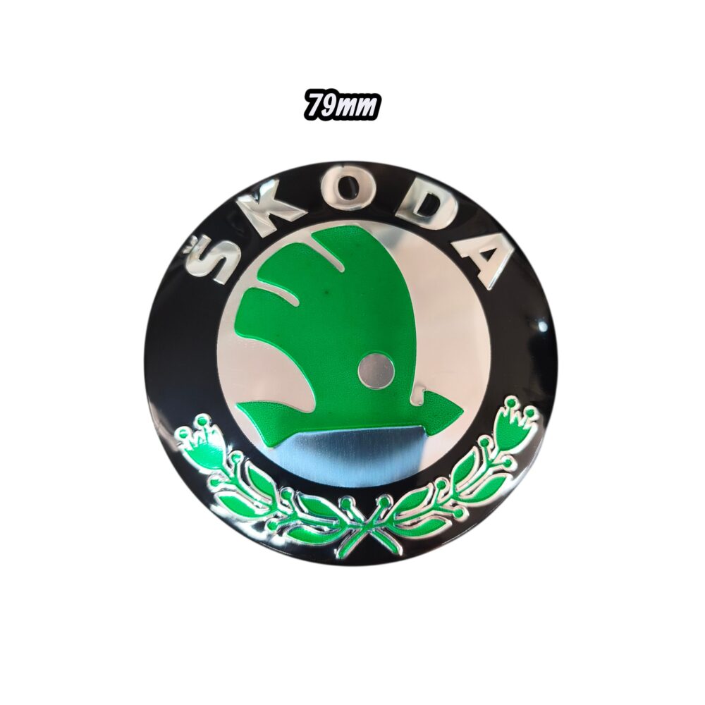 Σήμα καπό – πόρτ μπαγκάζ Skoda Green 79mm