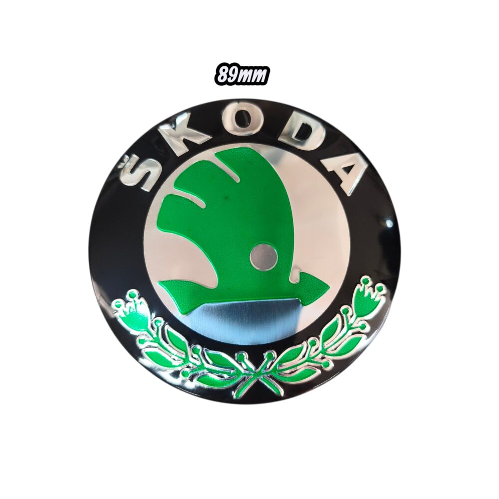 Σήμα καπό – πόρτ μπαγκάζ Skoda Green 89mm